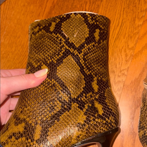 Franco Sarto Anna Pointed Toe Snakeskin Bootie - Picture 8 of 11